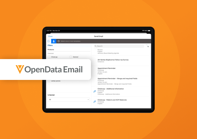 Leveraging OpenData Email Within Veeva CRM Approved Email