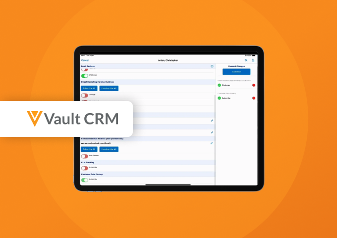 Consent Management with Vault CRM