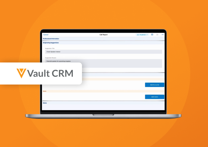 Face to Face Call Execution with Vault CRM