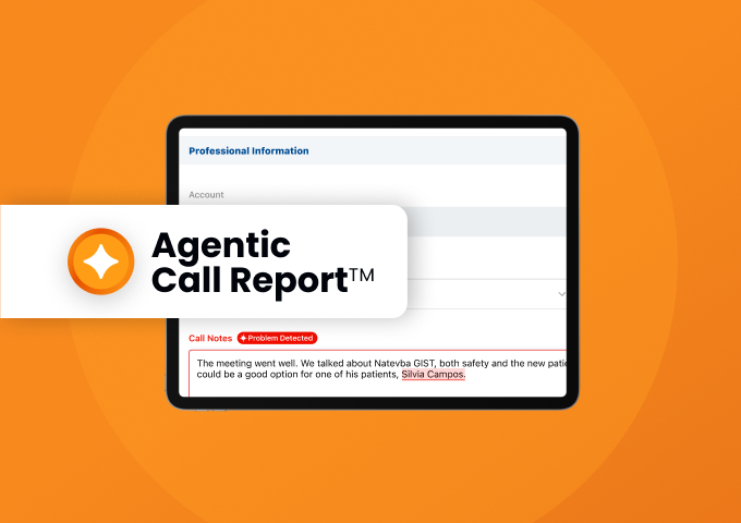 Agentic Call Report™ in Vault CRM