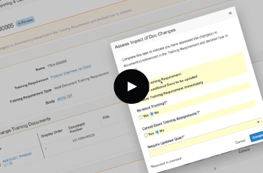 Study Training Impact Assessments Feature Demo