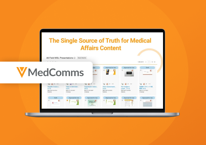 Veeva MedComms: Centralize and Scale Scientific Content
