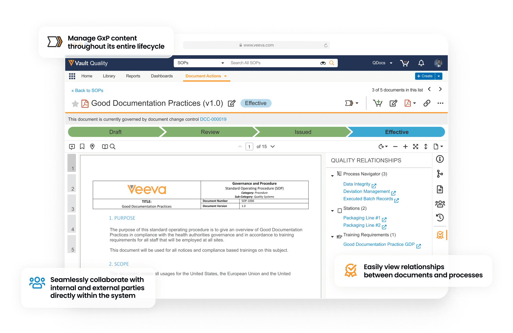 Veeva QualityDocs | GxP and Quality Content Management ﻿